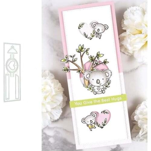 2021 New Arrival Heart Rectangle Tag Metal Cutting Dies Scrapbooking Craft Die Cut Stencil Card Make Mould Sheet Decor Template