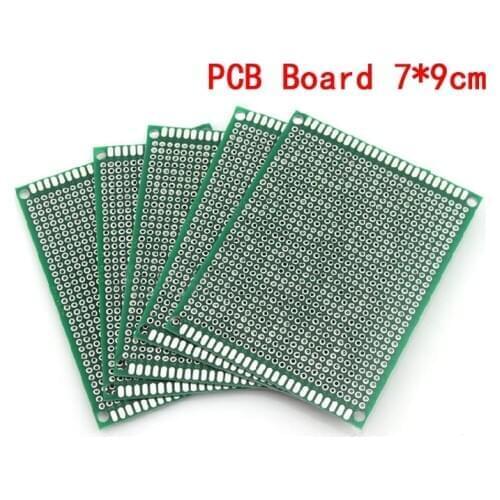 5pcs/lot 7x9cm Double Side Prototype PCB Board 7*9cm Universal Printed Circuit Board For Arduino Experimental PCB Copper Plate