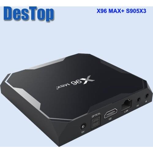 5PCS X96 Max Plus Smart TV BOX Android 9.0 Amlogic S905X3 Quad Core 4GB 64GB 2.4G&5GHz Wifi BT 100M Set Top Box PK HK1 PLUS
