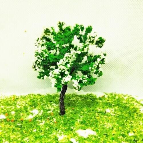 7cm Model train layout cycas model building model materials train road model tree