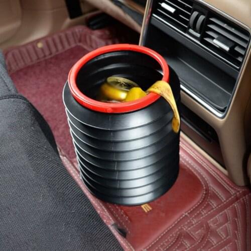 Car Trash Can Multifunctional Telescopic Fishing Bucket With Lid Folding Storage And Portable Tools