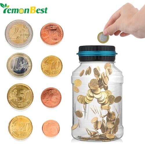 New Money Box Large Digital Coin Counting Money Euro/Pound Saving Box Jar Piggy Bank LCD Display Coin Saving Gift