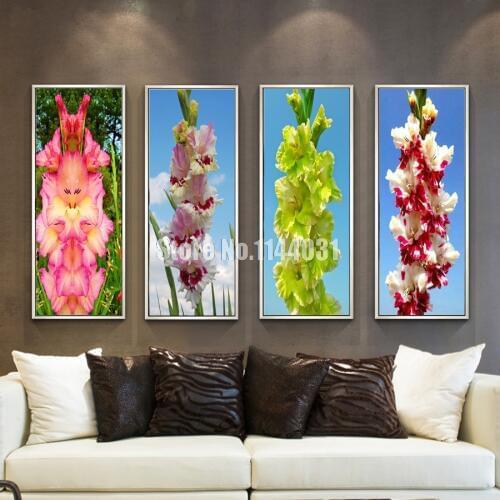 Flower 3D DIY Diamond Embroidery Orchid 5D Diamond Painting Purple Flowers Diamond Mosaic Needlework Crafts Chris