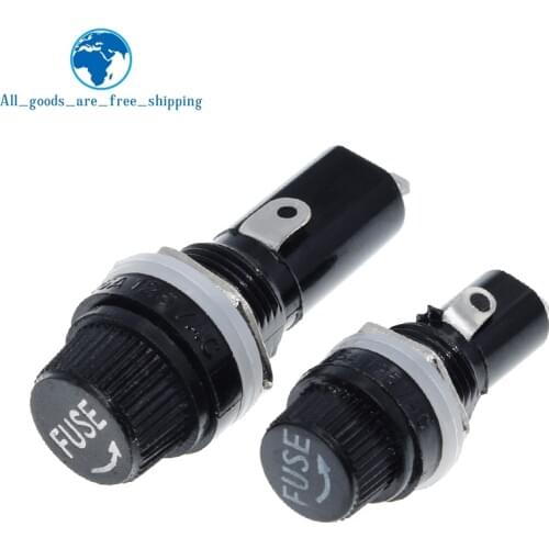 10Pcs 5*20mm 6*30mm Glass Fuse Holders 5x20 6x30 InsuranceTube Socket Fuse Holder For Insurance Panel Mount Fuse Holder