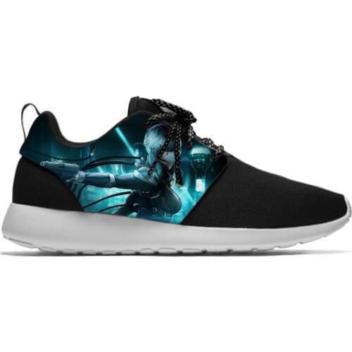 Ghost in the Shell Anime Cool Fashion personality Kids Sport Running Shoes Vogue Casual Breathable Sneakers Boys Children Girl