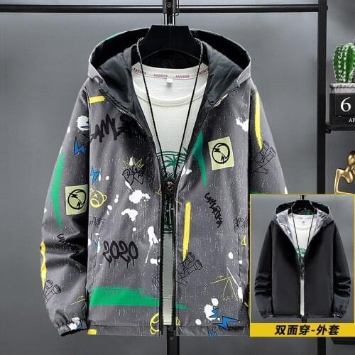 Mens Spring Jacket Clothing Windbreaker Men Male Jacket Bomber Male Frock Coat Spring and Autumn New Korean Camouflage