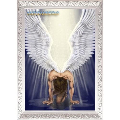 DIY Diamond Painting Kit Square Crystal Rhinestones Cross Stitch Kit 5D Diamond Embroidery Mosaic Needlework Angel Handicraft