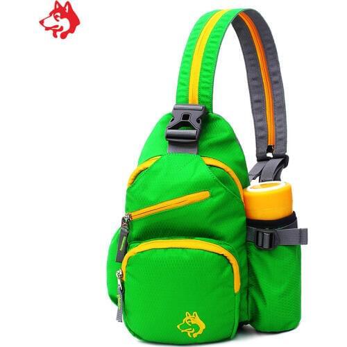 Chest bag backpack two in one bag camping shoulder bag Blue/Rose/Green/Orange mens outdoor hiking chest pack