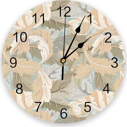 Vintage Plant Flower 3D Wall Clock Modern Design Brief Living Room Decoration Kitchen Clock Art Wall Watch Home Decor