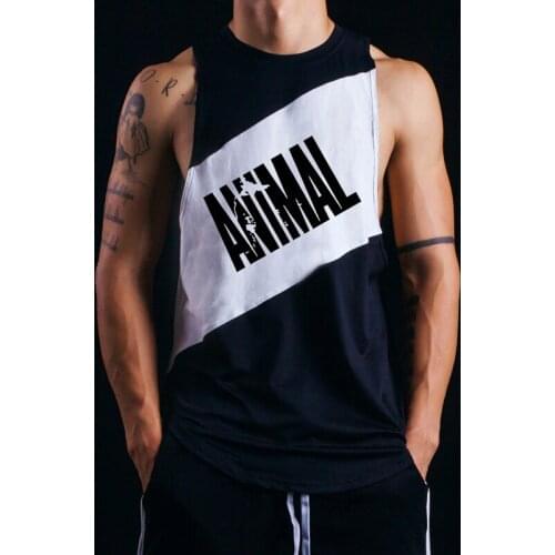 Workout New Fashion Cotton Sleeveless Shirts Tank Top Men Fitness Shirt Mens Singlet Clothing Bodybuilding Gym Vest Fitness Men