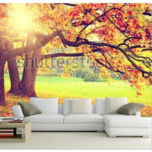 Custom 3D murals,Autumn landscape papel de parede,living room sofa TV wall bedroom wallpaper