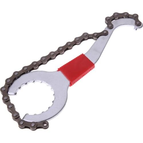 Portable Bike Chain Whip Bottom Bracket Freewheel Wrench Repair Convenient Remover Cycling Maintance Repair Remover Tools