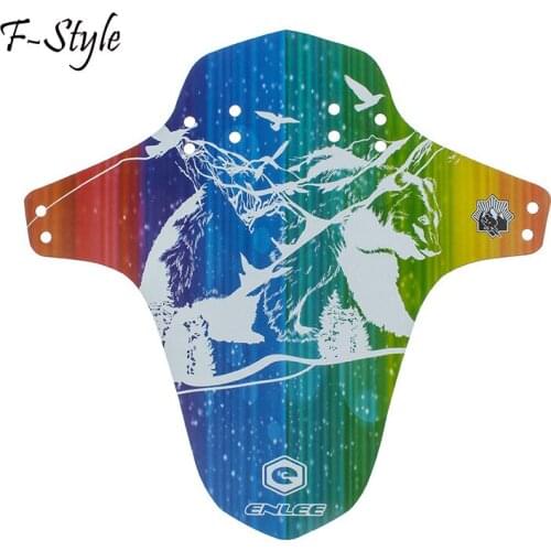 Durable Bicycle Mudguard Front Rear Mudguard Cycling Road MTB Mountain Bike Bicycle Fender with 6 Fixing Strap Bike Accessories