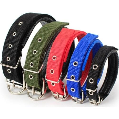 Adjustable Nylon Pet Dog Collar for Small Large Dogs Durable Puppy Big Dog Collars Pitbull Pug Products for Pets Honden Halsband