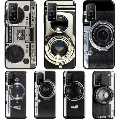 Retro Vintage Camera Case For POCO X3 Pro F2 F3 M3 Phone Cover For Xiaomi Mi 11 Pro Ultra 9T 10T Mi 8 9 10 Lite