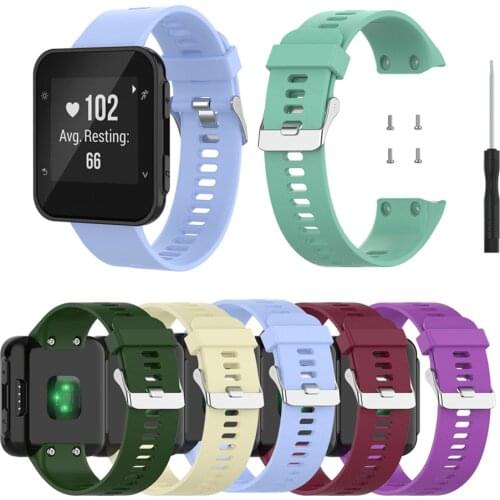 Silicone Watchband For Garmin Forerunner 35 Smart Watch Strap Wrist Band For Forerunner30/35 Sport Strap Bracelet Accessories