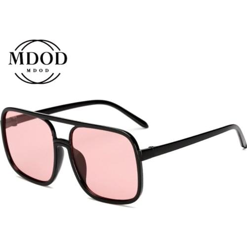 New Style Sun Glasses, Trendy European and American Hip-hop, Black Frame Flat Glasses, Retro Big Frame Sunglasses Gafas De Sol