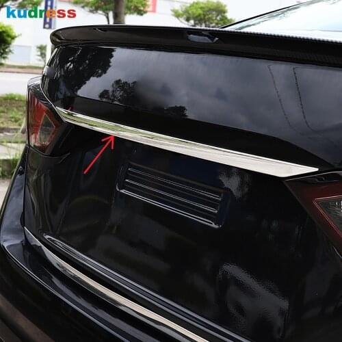 For Nissan Altima 2019 2020 Stainless Steel Car Trunk Trim Tail Rear Door Lid Decoration Cover Styling Sticker Exterior Parts