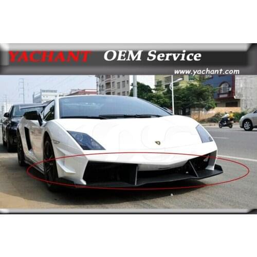 FRP Fiber Glass Car Front Bumper Kit Fit For 08-14 Gallardo LP550 LP560 LP570 LP570-4 ST Style Front Bumper w Canard
