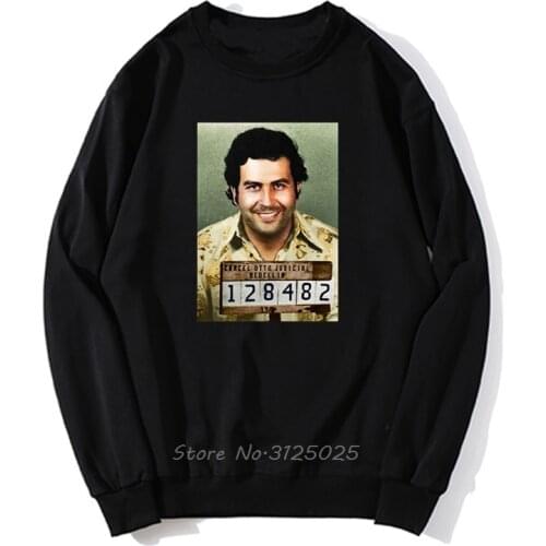 PABLO ESCOBAR Gun Vintage Hoodie Men Autumn Winter Pullover Sweatshirt Streetwear Harajuku hoodies