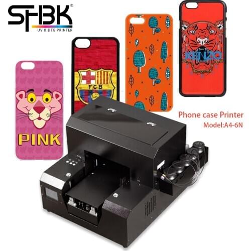 A4 uv inkjet printer for clothing mobile phone shell pattern printing touch screen control with UV ink set free shipping