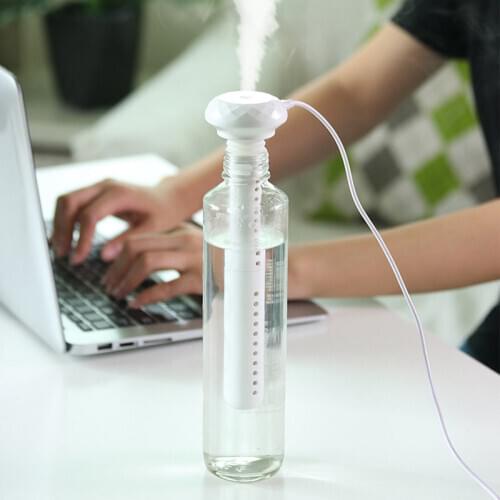 Adjustable Height Donut Humidifier USB Portable Air Humidifier Diamond Bottle Aroma Diffuser Mist Maker For Home Office