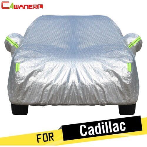 Cawanerl Thicken Car Cover Outdoor Sun Snow Rain Hail Dust Resistant Cotton Auto Cover For Cadillac Allante ATS BLS Catera CTS