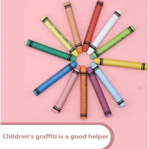 Water-Soluble Dust-Free Chalk Round Headband Roll Paper 12 Colors 12 Pcs A Box Of Peace Of Mind Material Can Be Washed