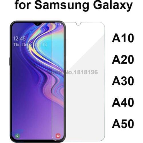 Tempered Glass for Samsung Galaxy A30 A50 Protective Film Safety Phone Glass on for Samsung A50 A30 A10 A40 A20 Screen Protector