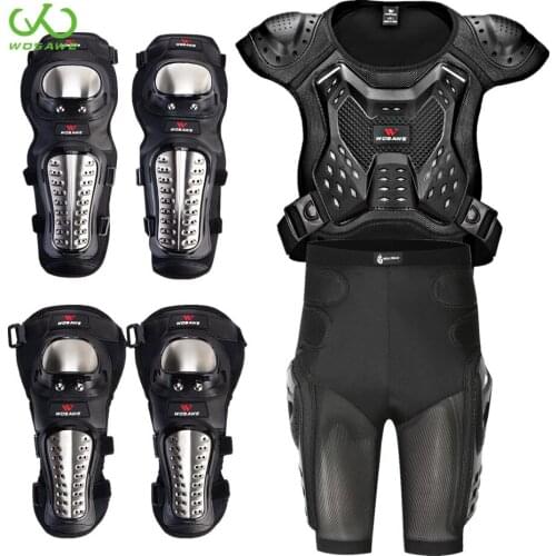 WOSAWE Adult Full Body Protector Vest Armor Motocross Armor Jacket Chest Spine Hip Butt Protection Gear Elbow Knee Guard Suit