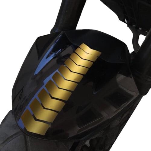 Arrow Design Gilded Gold 3mudguard Helmet Sticker CinarExtreme