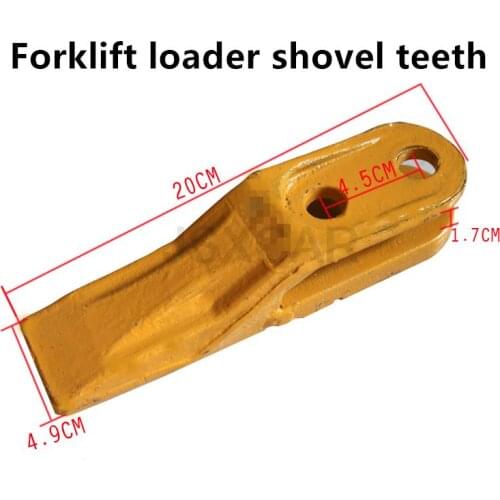 For Mingyu Small Loader Forklift Bucket Parts Shovel Teeth Welding Bucket Teeth Forged Edge Teeth Wear-resistant Bucket Teeth