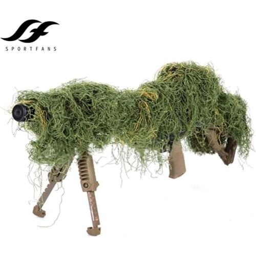1.2M Mlitary CS Hunting Blind Gun Wraps Rifle Wrap Rope Grass Type Ghillie Suits Cover Use Elastic Strap for Camo