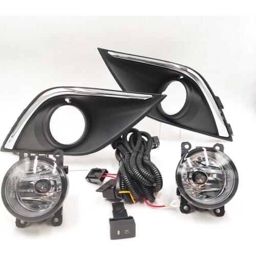 1Set Fog Light Lamp Bezel Cover FogLamp Hoods Fog Light Covers Box frame headlights For Mitsubishi Outlander 2015 2016 2017 2018