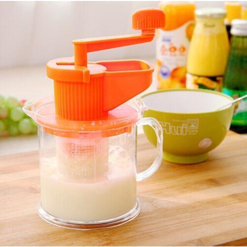 1PC Kitchen Multifunction Manual Soymilk maker Cup Juicers Machine Hand Held Manual Bean Soybean Milk Machine 400ml LB 154