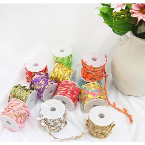 10M/Roll Simulation Green Leaves Weaving Hemp Rope DIY Wedding Birthday Wedding Decoration Rattan Gift Bouquet Packaging Rope