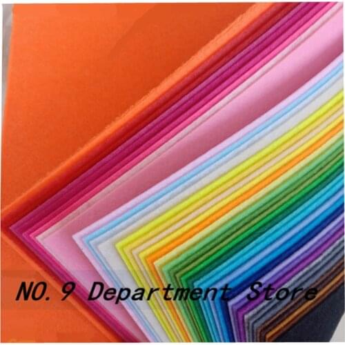 40 Colors Colorful Non-woven Fabric Felt Fabric Polyester Cloth DIY Sewing Dolls Toys Crafts Decorations 1mm Patchwork Material