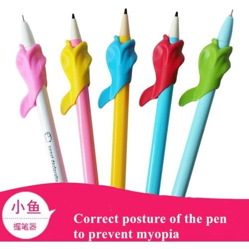 5PCS/Set Preschoolers Pupils Hold A Pen Device To Hold A Pen Correction Pen Pencil Writing Tool Silica Gel