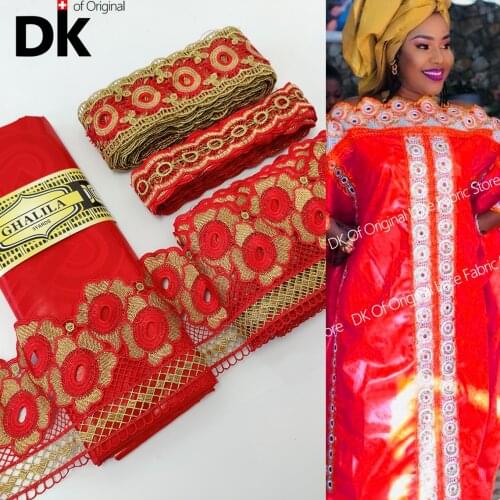 7.5+5 Yards Best Selling Swiss Voile Laces African Bazin Riche With Ribbon For Crafts Nigerian French 2021 Party Dress Material