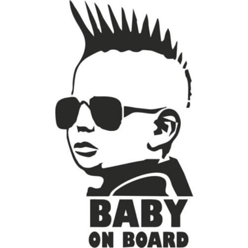8.3*15CM BABY ON BOARD Funny Car Sticker Personality Warning Decal for Subaru Stickers