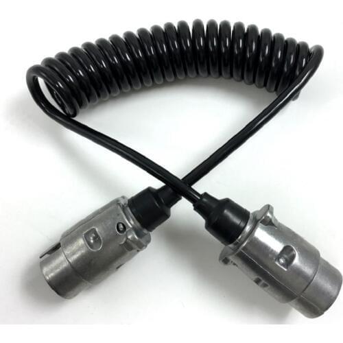 7 Pin 12V Trailer Socket Aluminum Trailer Connector Towbar Plug