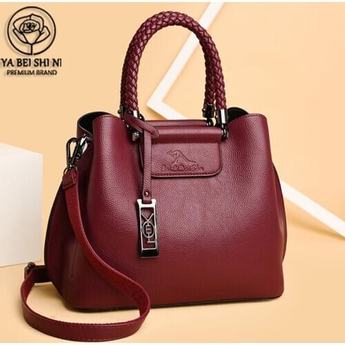 Large Capacity Retro 2021 Winter Style Leather Luxury Purses And Handbags Women Bags Designer Women Shoulder Crossbody Bags