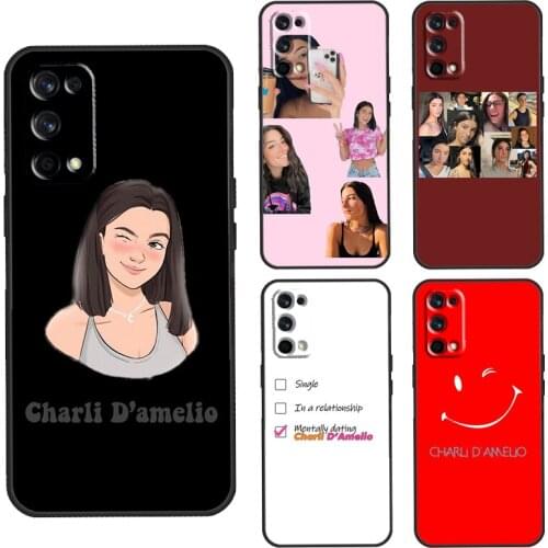 Charli Damelio Donut Case For Realme C3 C11 C15 GT Neo Q3 6 7 8 Pro Cover For OnePlus 8 Pro 8T Nord 9 Pro Shell