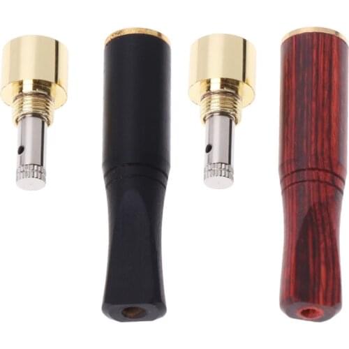 Smoking Pipe Bit Straight Filter Wooden Polish 6mm/8mm Cigarette Holder