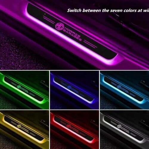 For MG3 6 GS GT HS ZS EV CS Concept TF LE500 Car Acrylic USB Power LED Welcome Pedal Scuff Plate Pedal Door Sill Pathway light