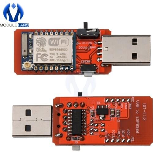 ESP-07 ESP07 CH340 G CH340G USB To TTL ESP8266 WiFi Wireless Development Board Module Antenna To TTL Driver Module 4.5V-5.5V