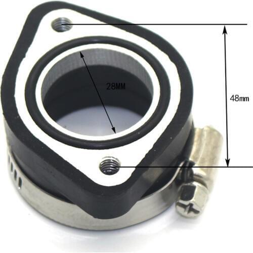 28mm&35mm Carb Flange Intake Adapter Manifold Boot Fit VM24 Manifold Intake