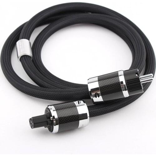 Hot sellingAlpha PS-950-18 Alpha-OCC Conductor CarbonFiber Flagship EU/US Upgrade Power Cord AC Power CableEU power plug cabl