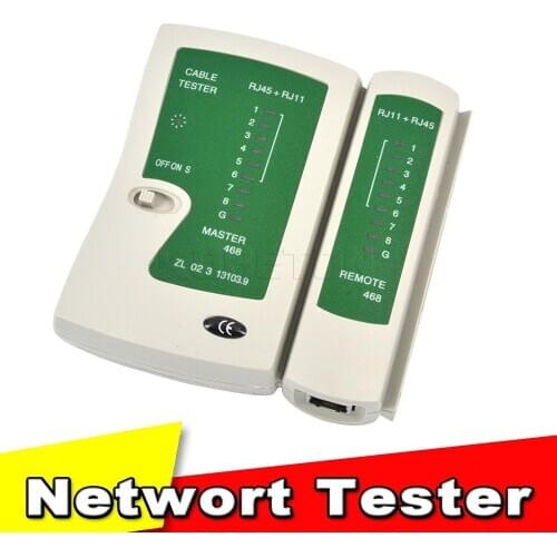 KEBIDU Latest Professional Network Cable Tester RJ45 RJ11 RJ12 CAT5 UTP LAN Cable Tester Detector Remote Test Tools Networking