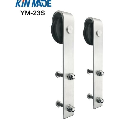 KIN MADE -Stainless Steel 304 Sliding Barn Door Hardware Roller Kits